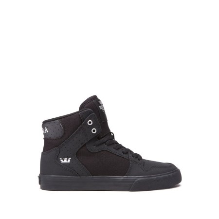 Supra Vaider Svart Høye Sneakers Barn [NO-2-Z364]